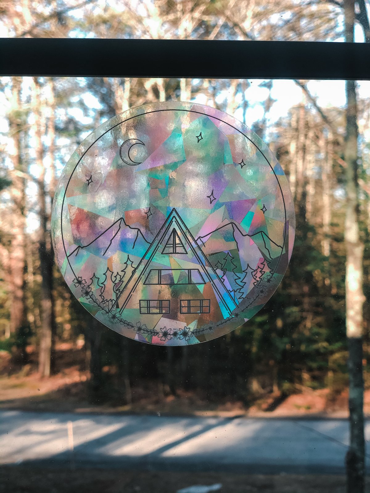 A-Frame Cabin Suncatcher
