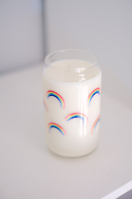 Modern Chandler Candle x Scribs Rainbow Beer Can Candle