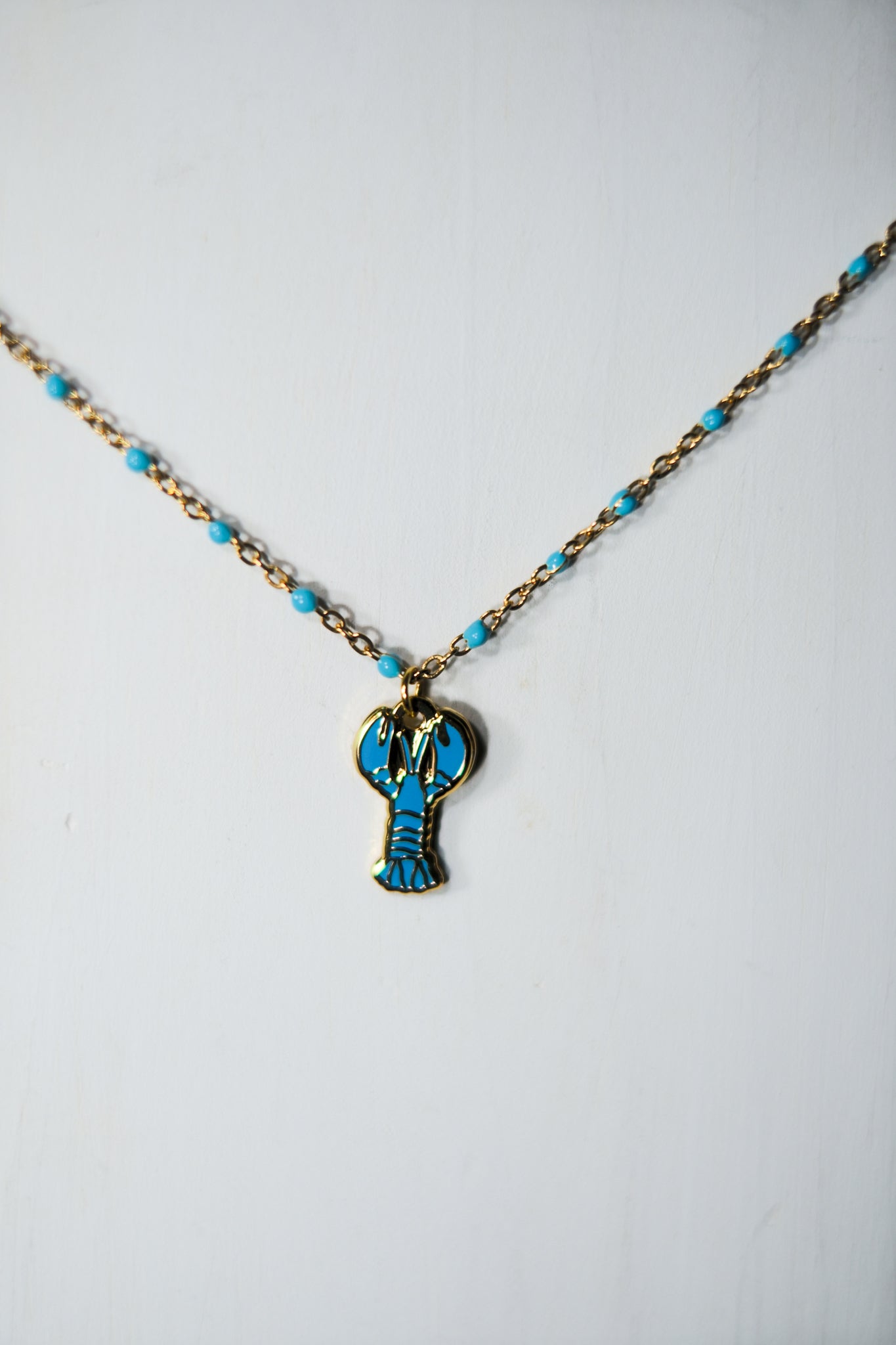 one in two million turquoise chain necklace