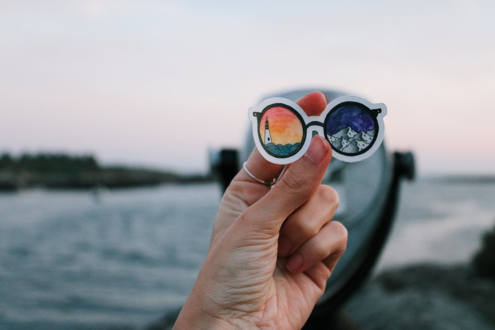 Sunglasses Clear Sticker