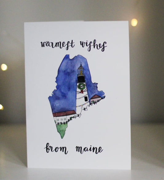 Warmest Wishes Lighthouse Card