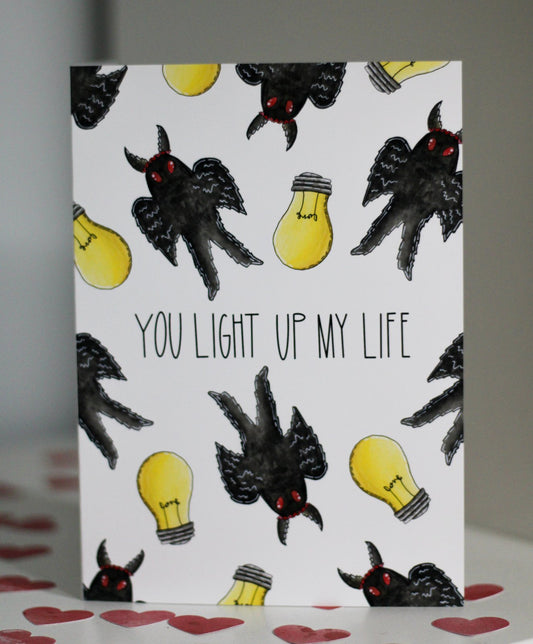 Light Up My Life Mothman Card