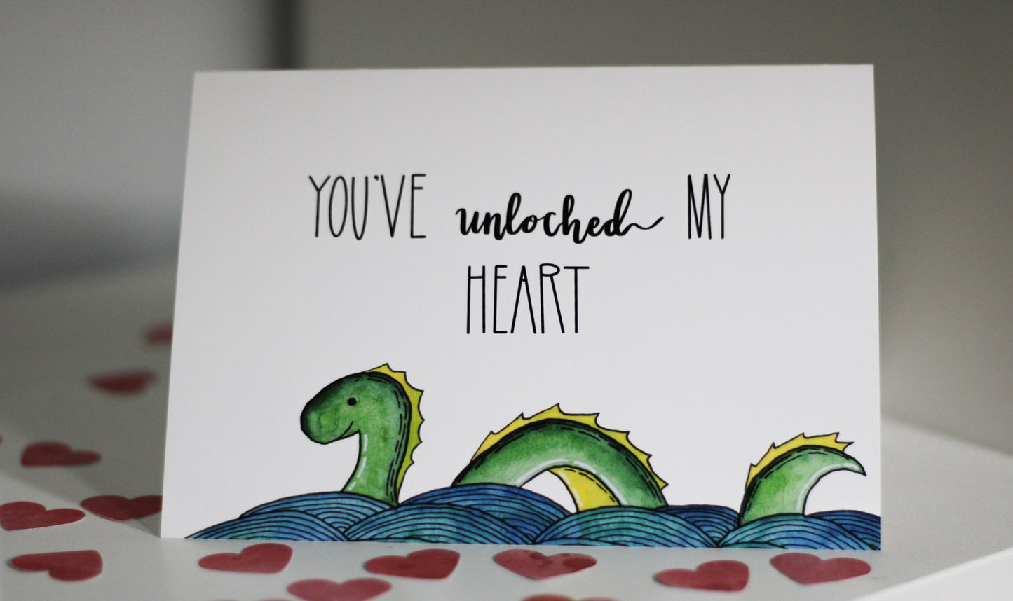 Unloched My Heart Card