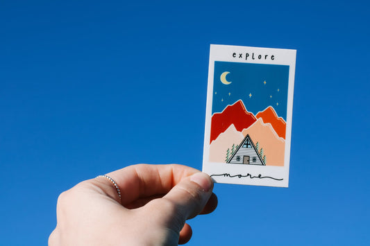 Explore More A Frame Cabin Sticker