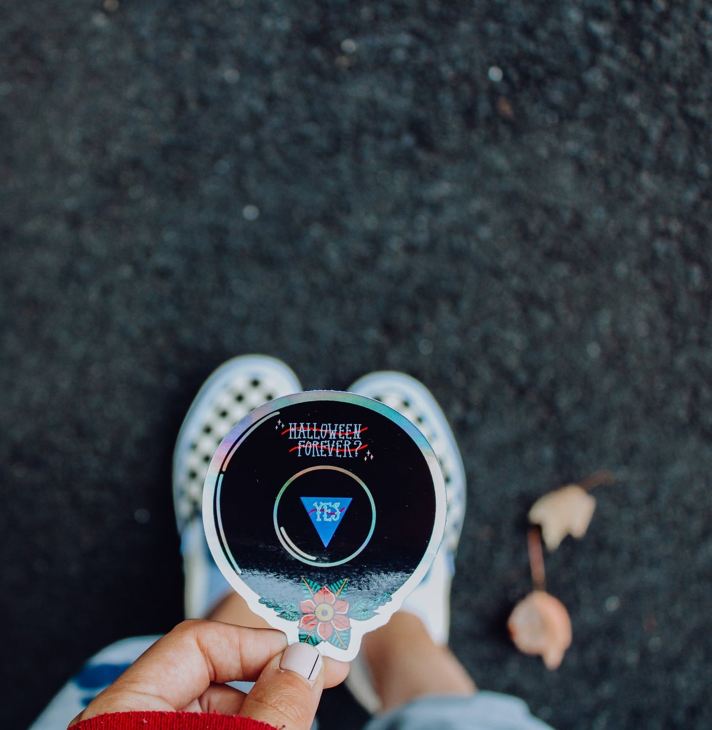 Magic 8 Ball Halloween Sticker