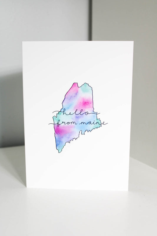 Hello From Maine Card