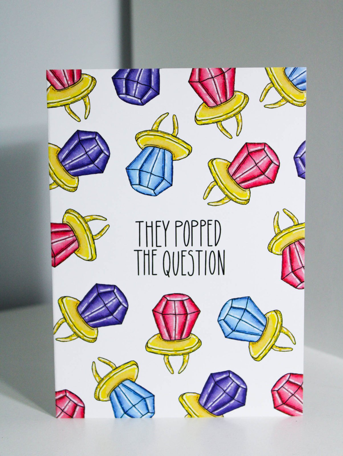 Popped the Question Engagement Card