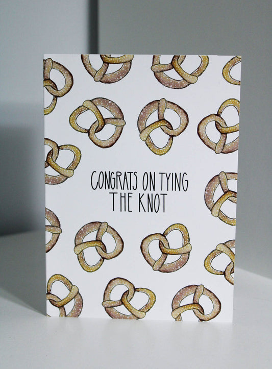 Congrats on Tying the Knot Wedding Card