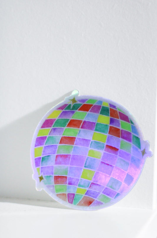 Disco Ball Holographic Sticker