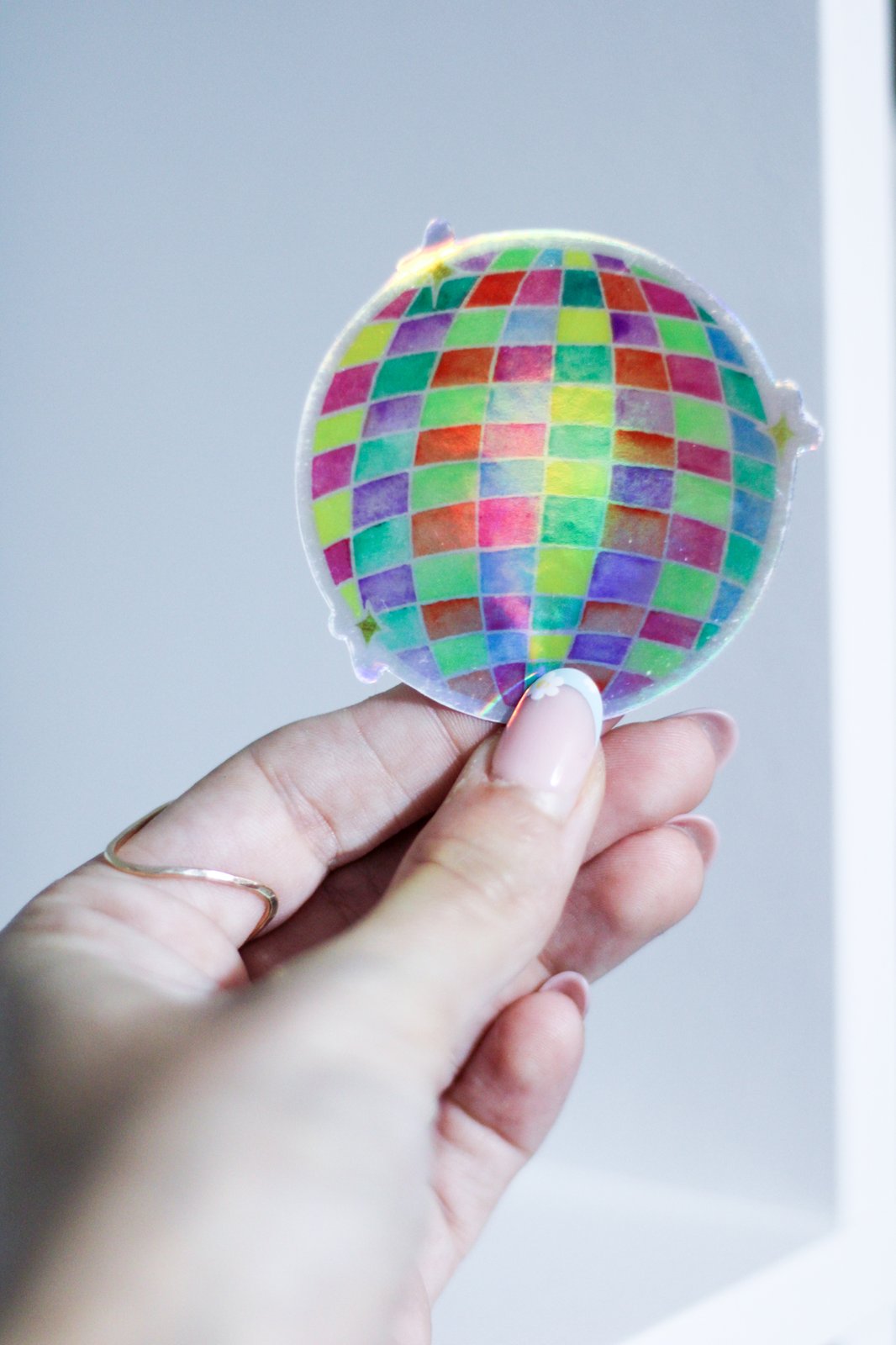 Disco Ball Holographic Sticker