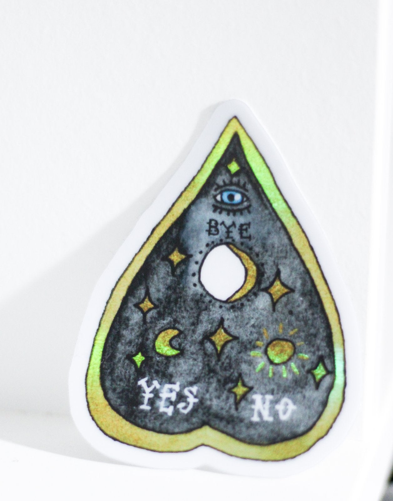 Planchette Ouija Board Holo Sticker
