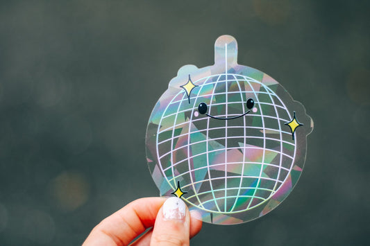 Smiley Disco Ball Suncatcher