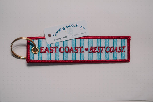 east coast love patch keychain