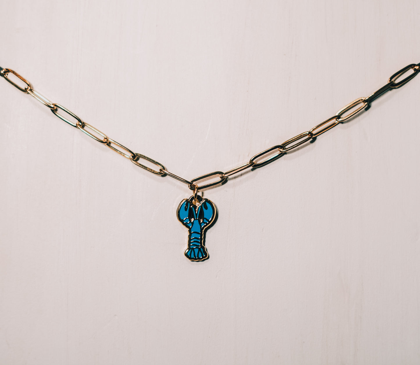 gold paperclip chain necklace