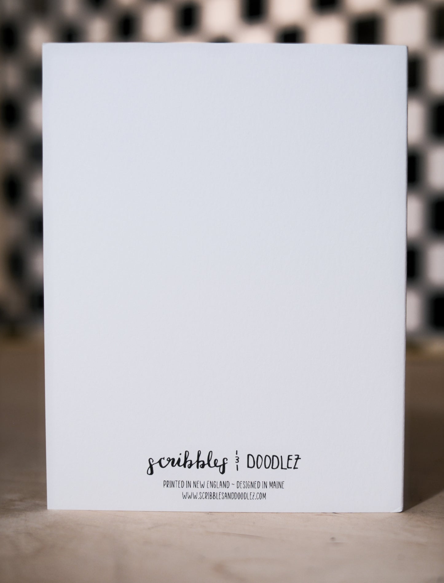 blue coastal shell greeting card