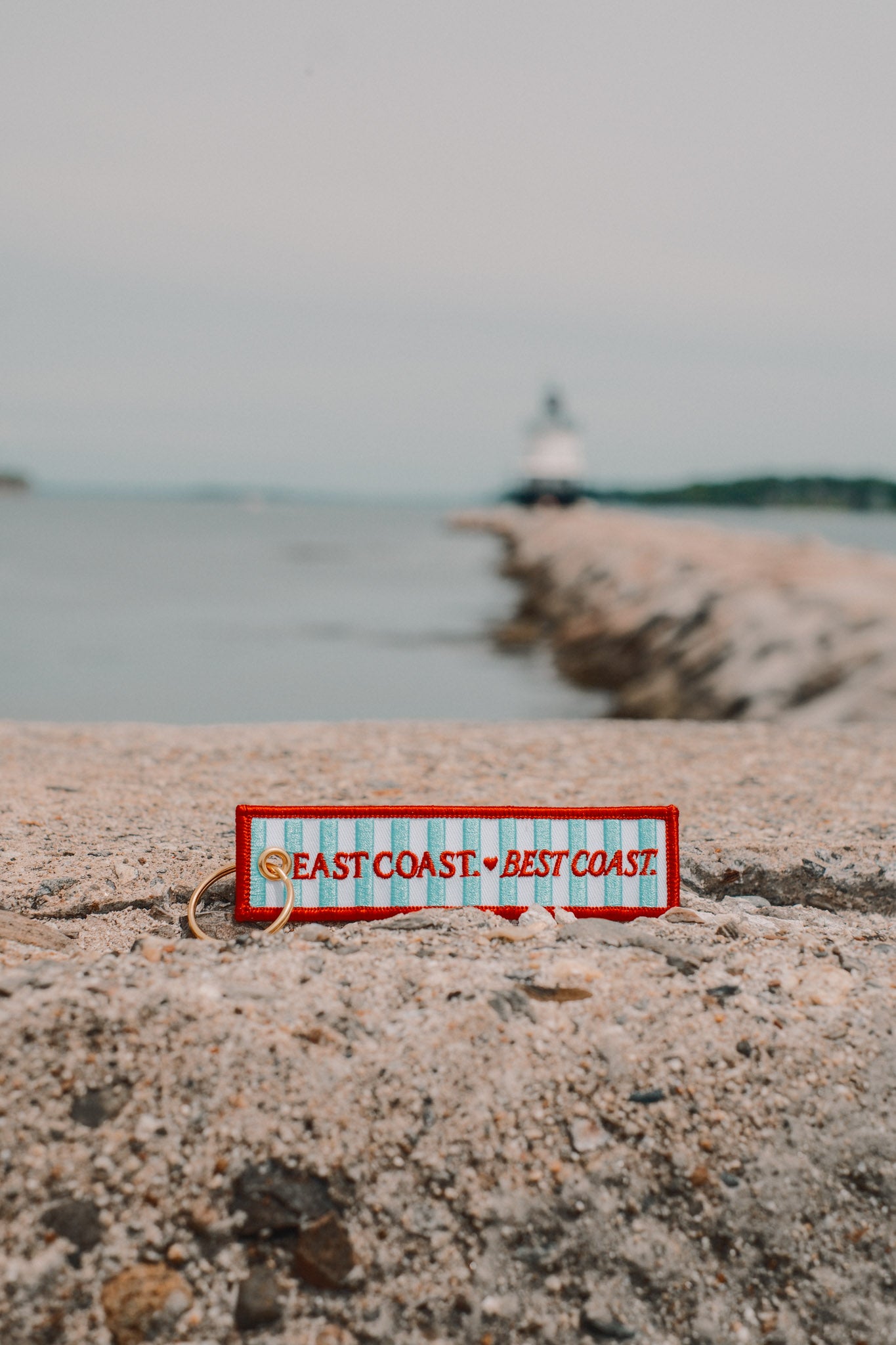 east coast love patch keychain