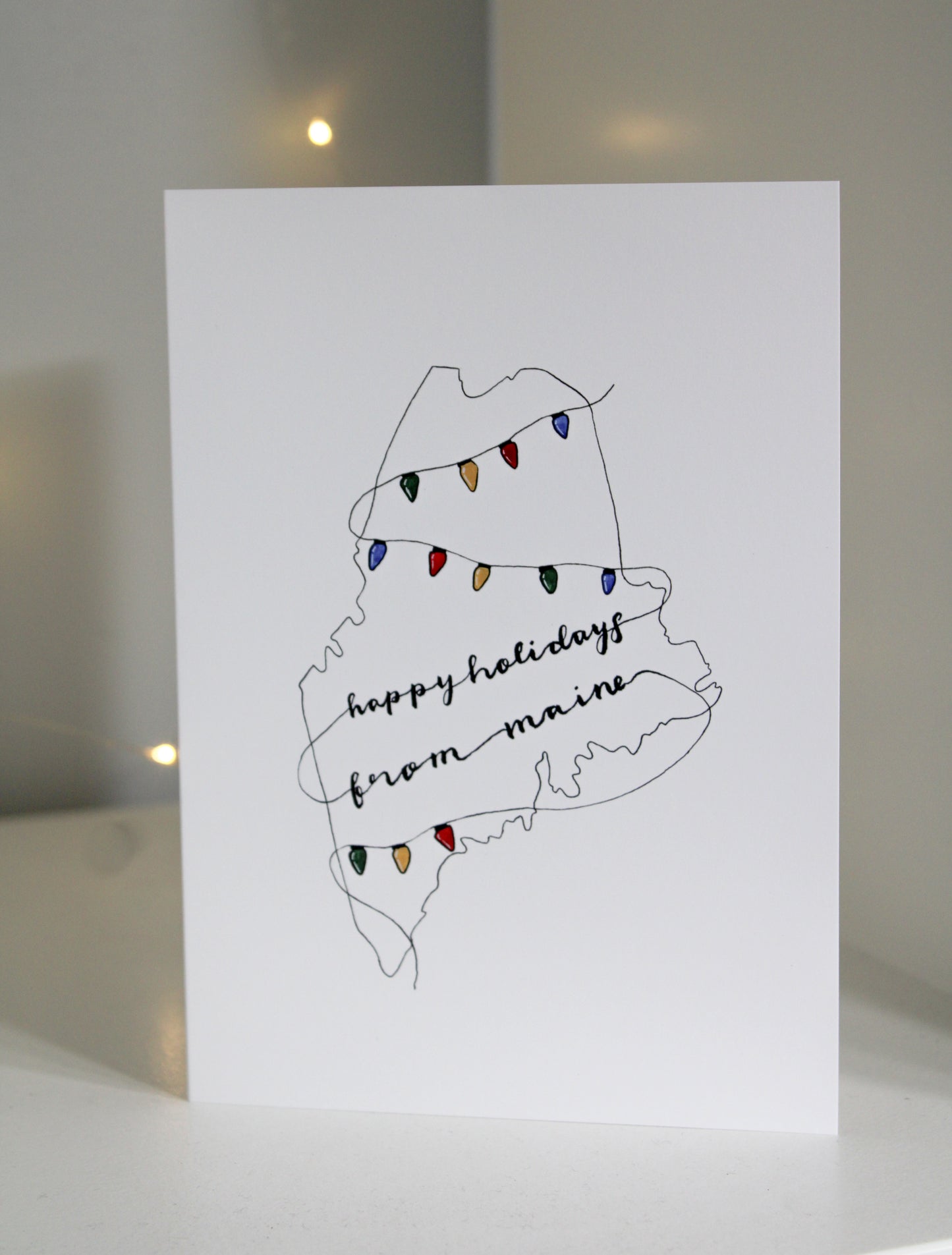 Happy Holidays from Maine Lights Card