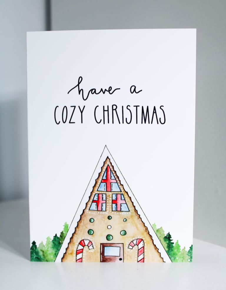 Cozy Cabin Christmas Card