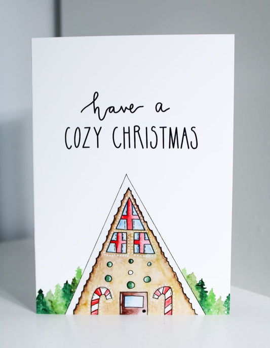 Cozy Cabin Christmas Card