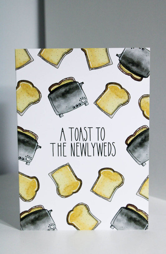 Toast to the Newlyweds Wedding Card