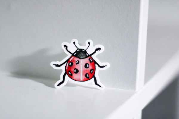Mini Ladybug Sticker – SCRIBBLES AND DOODLEZ
