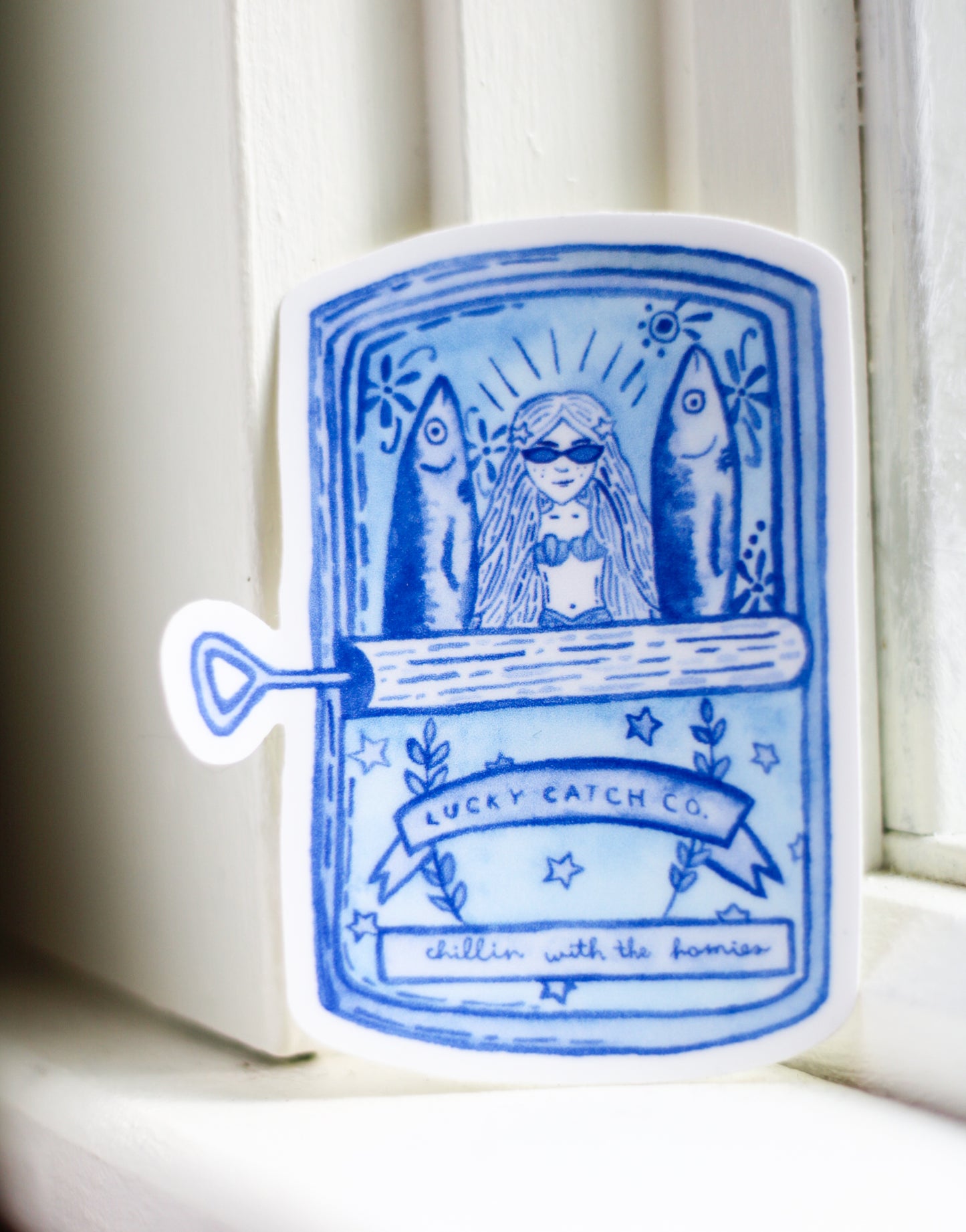 Chillin' with the Homies Mermaid Sticker