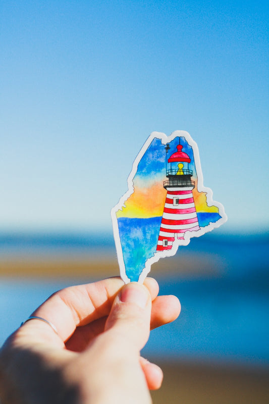 West Quoddy Head Lighthouse Sticker